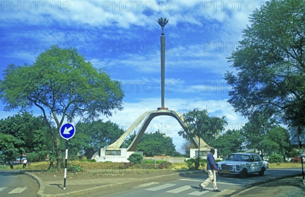 Landmark, Arusha, Tanzania, Africa, June 2000, vintage, retro, old, historic
