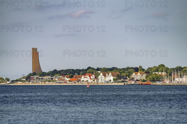Laboe with the Naval Memorial on the Kiel Fjord, Laboe, Schleswig-Holstein, Germany