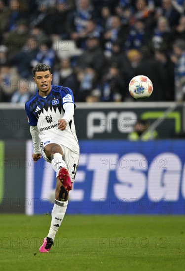 Ransford Königsdörffer Hamburger SV HSV (11) Action on the ball PreZero Arena, Sinsheim,