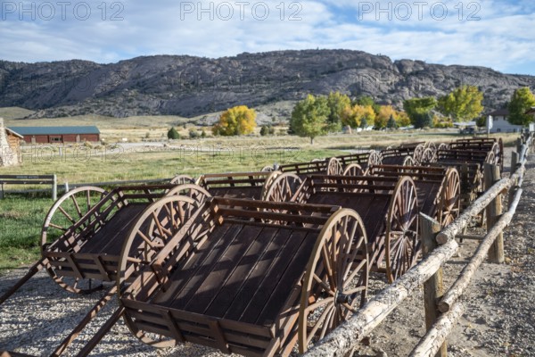Alcova, Wyoming - The Mormon Handcart Historic Site. Emigrants on the Mormon Trail passed this site