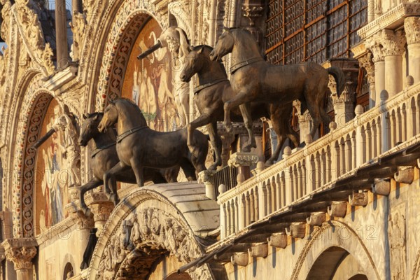 The Quadriga of St. Mark's Basilica, are a group of copies of the four life-size gilded bronze
