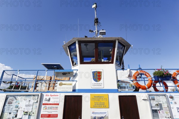 Ferry Amt Neuhaus between Bleckede and Neu Bleckede, Amt Neuhaus, Lüchow-Dannenberg, Wendland,
