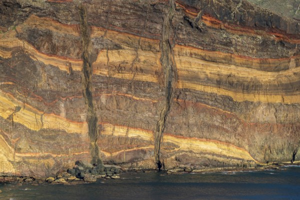 Colourful rocks, detailed view, Ponta de Sao Lourenco, rocky coast, Punta de San Lorenzo, Madeira,