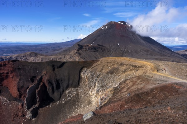 Mount Ngauruhoe, Red Crater and the Tongariro Alpine Crossing hiking trail, Tongariro National Park