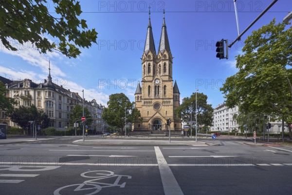 Evangelische Ringkirchengemeinde, church, neo-Romanesque architectural style, architect Johannes
