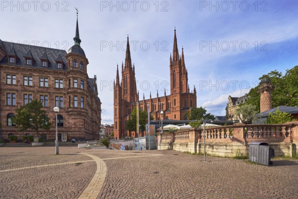 Protestant market church community Wiesbaden, market church, neo-Gothic style, architect Carl Boos,