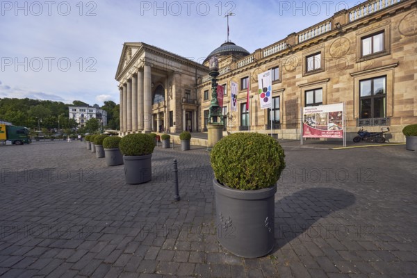 Spa hotel, architectural style neoclassicism, architect Friedrich von Thiersch, building material