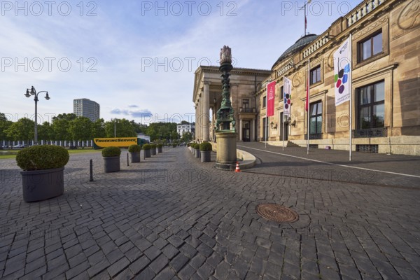 Spa hotel, architectural style neoclassicism, architect Friedrich von Thiersch, building material