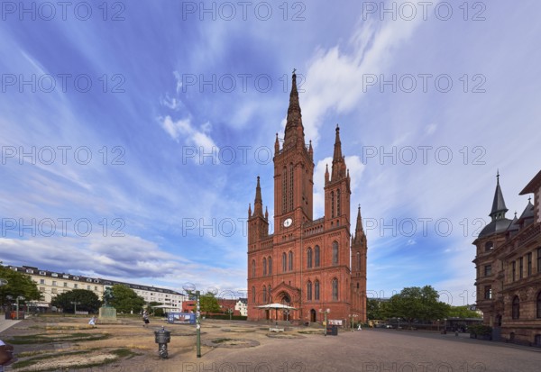 Evangelische Marktkirchengemeinde Wiesbaden, market church, neo-Gothic style, architect Carl Boos,