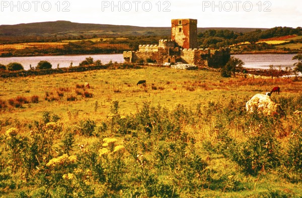 Doe Castle, Sheephaven Bay near the village of Creeslough, County Donegal, Ireland, 1960s