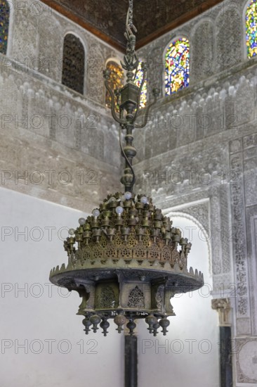 Sumptuous traditional chandelier in an artfully designed interior