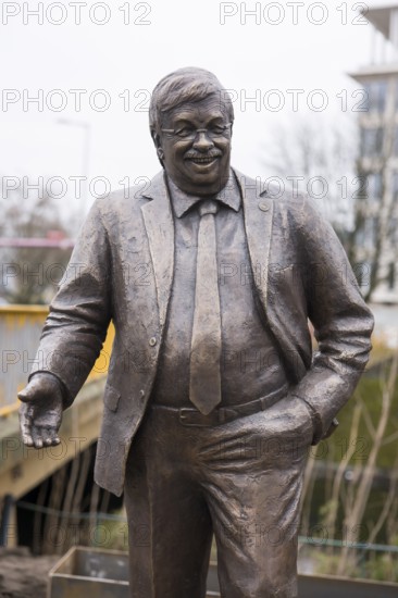 Walter Lübcke memorial at the erection of Walter Lübcke Platz in front of the Konrad Adenauer Haus,