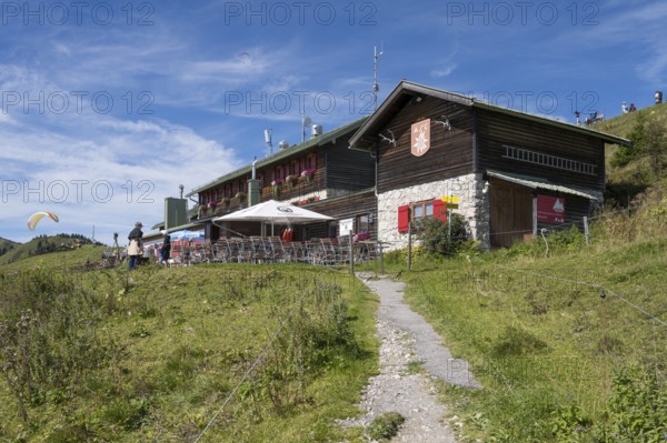 Brauneck-Hütte, Gipfelhaus, Berggaststätte, Brauneck, Bavarian Prealps, Isarwinkel, Lenggries,