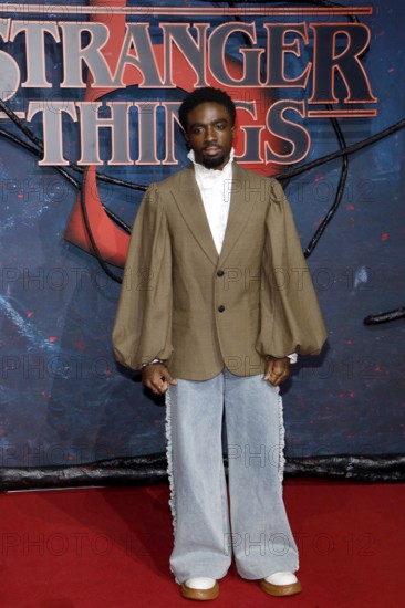 Caleb McLaughlin at the Stranger Things fan event in Hangar 7 at Tempelhof Airport in Berlin on 18