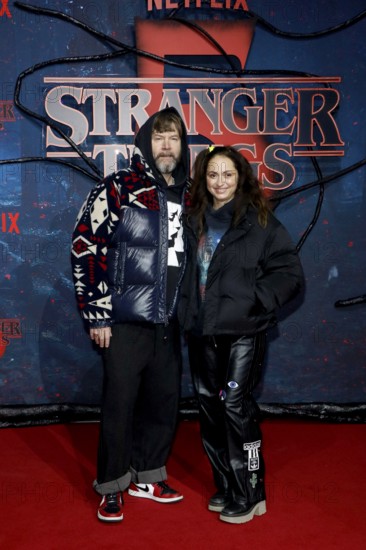 Rea Garvey and Josephine Garvey at the Stranger Things fan event in Hangar 7 at Tempelhof Airport