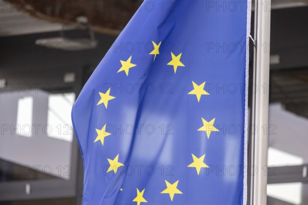 Close-up of a flag of the European Union