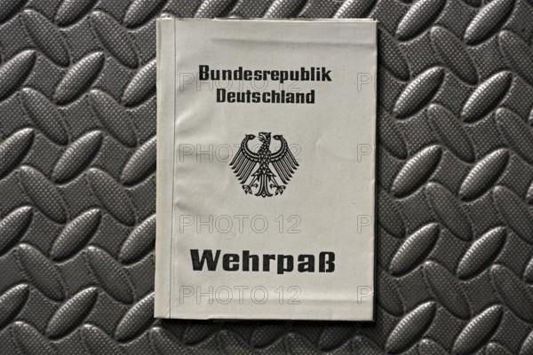 Official military passport, ID card for military service soldiers, military passport of the Federal