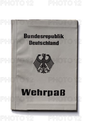 Official military passport, ID card for military service soldiers, military passport of the Federal