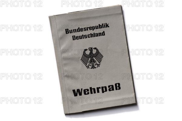 Official military passport, ID card for military service soldiers, military passport of the Federal