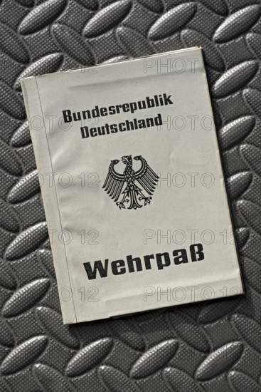 Official military passport, ID card for military service soldiers, military passport of the Federal