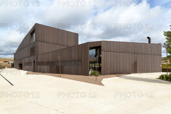 Modern architecture of new Parador de Molina de Aragón, Guadalajara province, Castile-La Mancha,