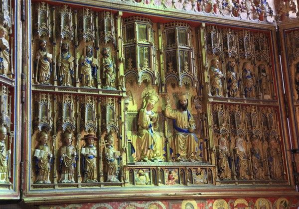 St. Nicholas Church, late Gothic high altar, is probably the largest surviving late Gothic carved