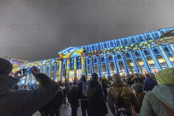 Stuttgart glows in 2025. Long shopping night in Stuttgart city center. A special attraction is the