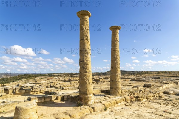 Yacimiento romano de los Bañales, Roman archaeological site of Los Banales, near Layana, Zaragoza