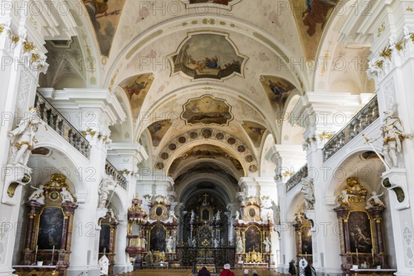 Interior view, monastery church, St. Peter, Southern Black Forest, Black Forest, Baden-Württemberg,