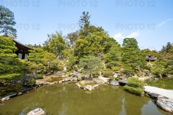 Japanese Garden with Pond, North Garden, Kitaniwa or Hokutei Garden, Ninna-ji Goths, Buddhist