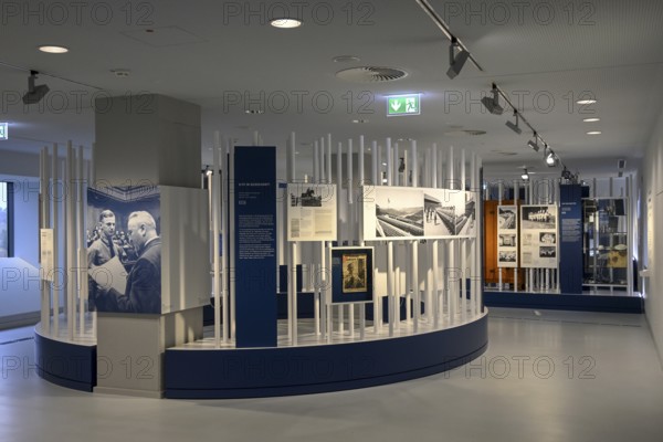 Exhibition Destiny Herrenmensch in the former NS Ordensburg Vogelsang, interior view, Eifel