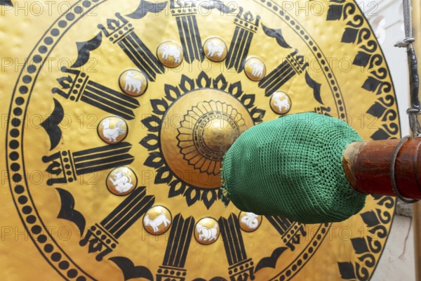 Temple gong (also Victory Gong or Luck Gong), when climbing to Wat Saket (Golden Mount) in the Pom