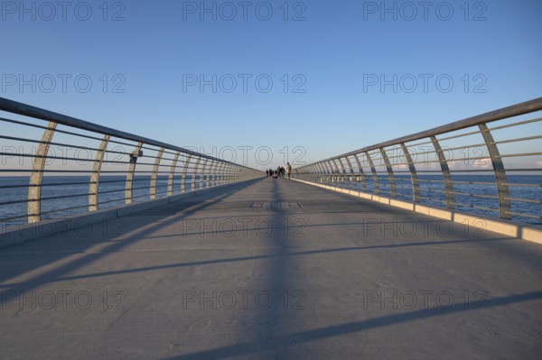 New 720-meter long pier in Prerow opened since October 2024, Prerow, Darß, Mecklenburg-Western