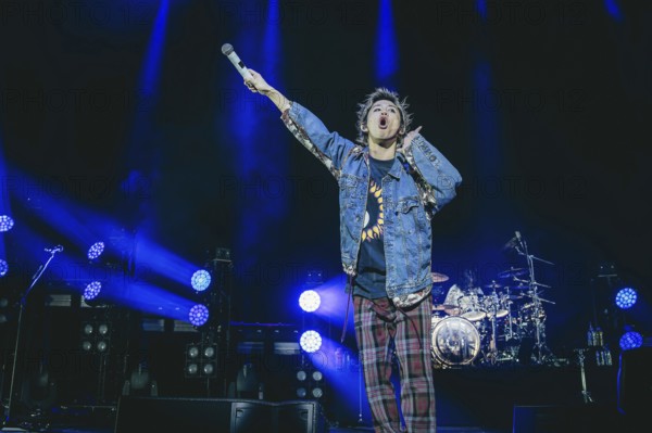 Singer Takahiro Moriuchi from One Ok Rock live on Detox European Tour 2025 in Berlin's