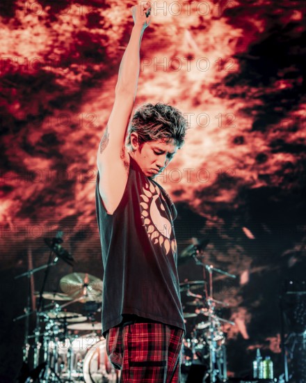 Singer Takahiro Moriuchi from One Ok Rock live on Detox European Tour 2025 in Berlin's