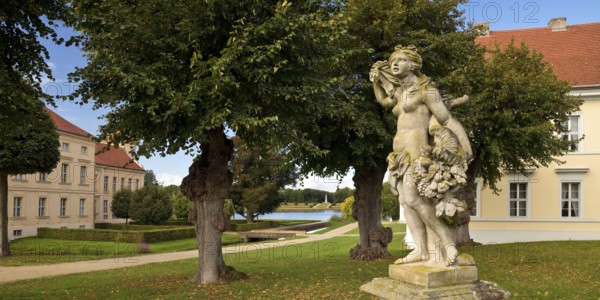 Rheinsberg Castle, countryside, Ostprignitz-Ruppin district, prime example of Friederician Rococo,