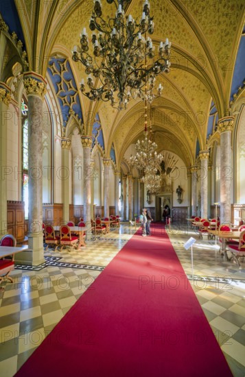 Count's Hall and Imperial Hall, Hohenzollern Castle, ancestral home of the House of Hohenzollern,