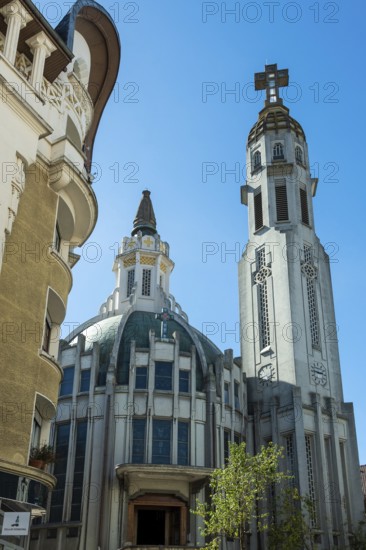 Vichy, listed as World Heritage by UNESCO. Saint-Blaise church, Allier, Auvergne-Rhone-Alpes,