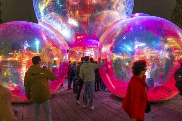 The 10th Essen Light Festival, in the city centre, second largest light art festival in Germany,