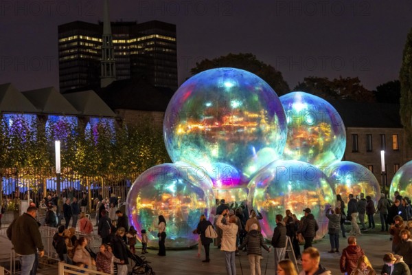 The 10th Essen Light Festival, in the city centre, second largest light art festival in Germany,