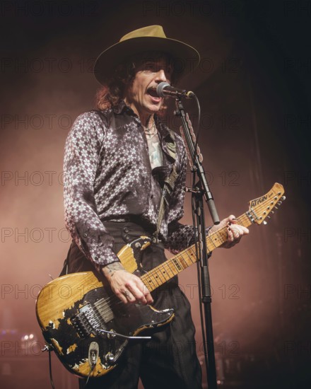 Singer Justin Hawkins from The Darkness live on Dreams On Toast Tour at Metropol Berlin on 10