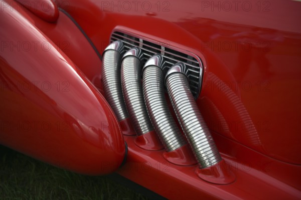 The very rare luxury sports car, vintage car, sports car, SCEPTRE 6.6S, at a classic car meeting in