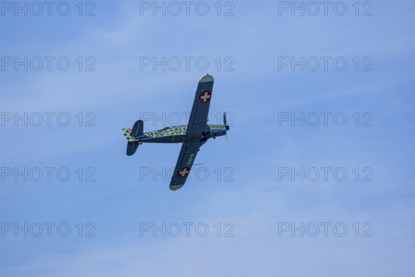 A Pilatus P-2 of Pilatus Flugzeugwerke AG with the registration D-EPII during a flight