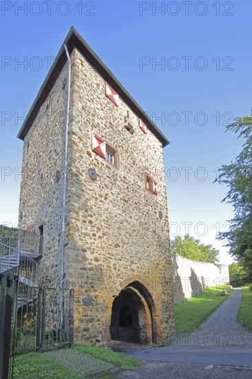 Historic Johannistor as part of the former town fortifications, town gate, town tower, Bad
