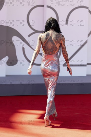 Venice, Italy - 3 September 2025: Fishball during the Red Carpet of - The Voice Of Hind Rajab -