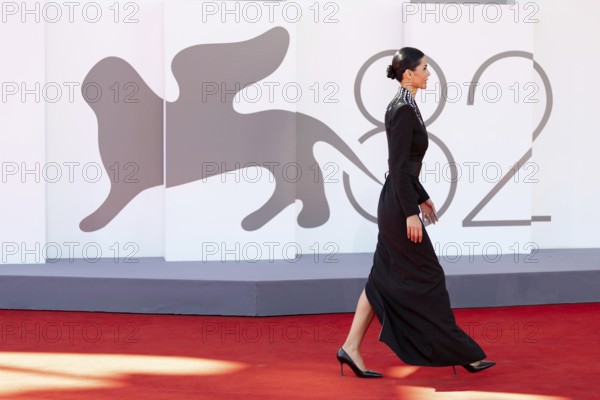 Venice, Italy - 3 September 2025: Farah Abdel Aziz during the red carpet of - The Voice Of Hind