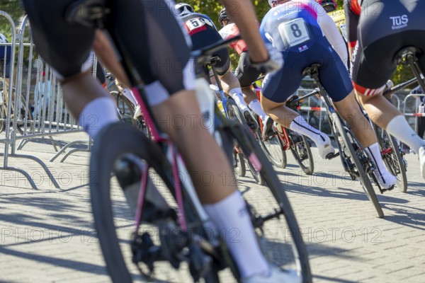 42nd Kerwe cycle race in Mutterstadt, Palatinate. Prize of the municipality & Sparkasse Vorderpfalz