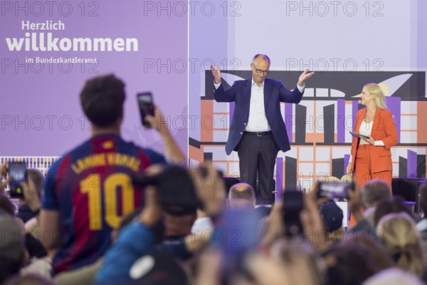 Friedrich Merz (CDU, Chancellor of the Federal Republic of Germany) during a stage talk at the Open