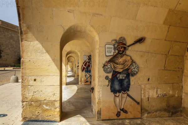 Fort St. Elmo, fortress on the northern tip built in 1670 by the Order of Malta to fortify the