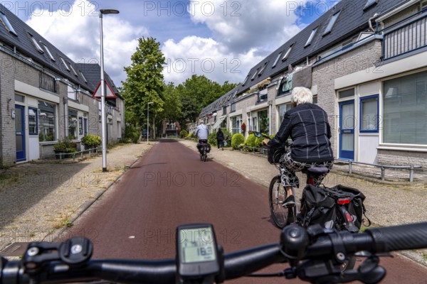 Cycling in the Dutch city of Houten, south of Utrecht, around 50, 000 people live here and work in